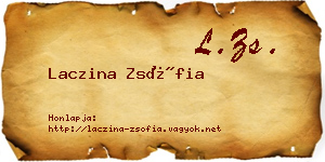 Laczina Zsófia névjegykártya